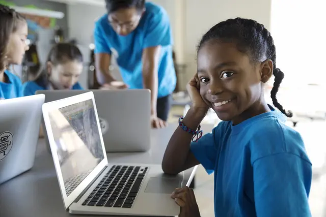 Student learning to code